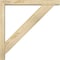 Ekena Millwork Traditional Block Rough Sawn Bracket w/ Offset Brace, Douglas Fir, 4"W x 26"D x 26"H BKT0402X26X26TRA05RDF - alternate 3